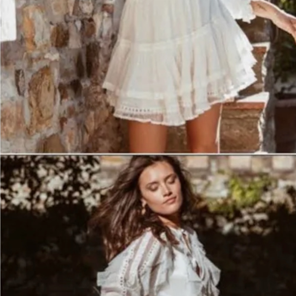 Spell & the Gypsy collective white lace tulle play dress size small
